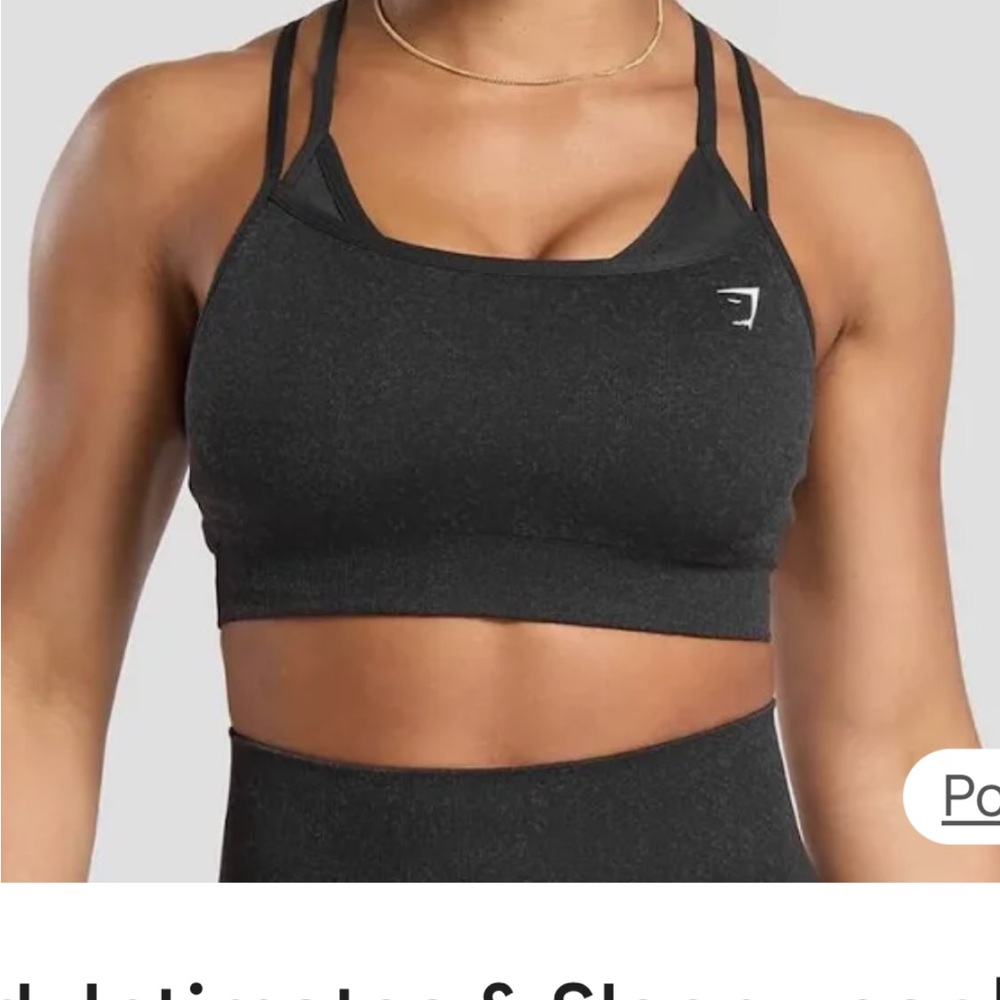 Gymshark Charcoal Sports Bra